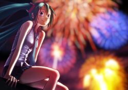 hatsune miku from vocaloid by wokada