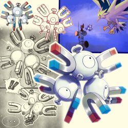 magneton from pokemon by shoupitsuki
