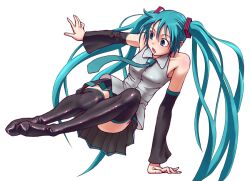 hatsune miku from vocaloid by wokada