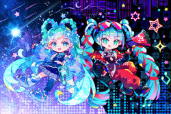 hatsune miku from magical mirai (vocaloid) by viclim-monou