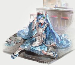 hatsune miku from vocaloid by lunar (lunar 815)