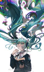 hatsune miku from rolling girl (vocaloid)