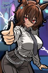 agnes tachyon (umamusume) from chainsaw man