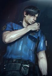 leon s. kennedy from resident evil by zombiyh