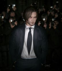 leon s. kennedy from resident evil by zombiyh