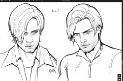 leon s. kennedy from resident evil by zombiyh