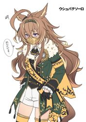 ushba tesoro (racehorse) from original by fukuro (maruaru00)