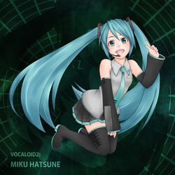 hatsune miku from vocaloid by migiri