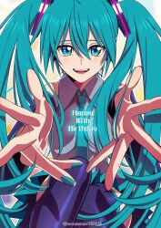hatsune miku from vocaloid by onomari546