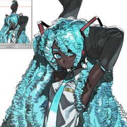 hatsune miku from vocaloid