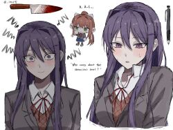 monika (doki doki literature club) from doki doki literature club
