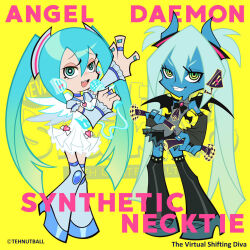 hatsune miku from panty & stocking with garterbelt