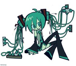 hatsune miku from vocaloid by takawoyu
