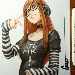 sakura futaba from persona by omar dogan