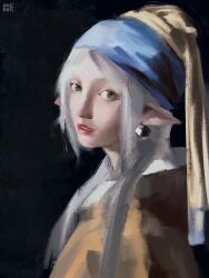 frieren from girl with a pearl earring by anirrie