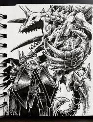 skullgreymon from digimon by suteruko