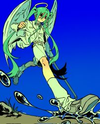 hatsune miku from vocaloid by kimtooth