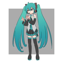 hatsune miku from vocaloid