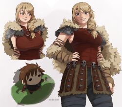 astrid hofferson from how to train your dragon (series) by dashi (dashiart)