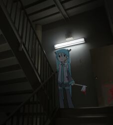 hatsune miku from vocaloid by auhuheben17