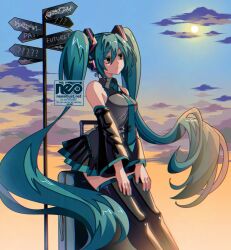 hatsune miku from vocaloid