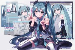 hatsune miku from microsoft windows by danjou sora