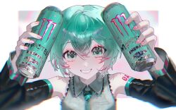 hatsune miku from monster energy