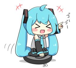 hatsune miku from vocaloid by nukotun