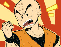 kuririn from dragon ball by petagon