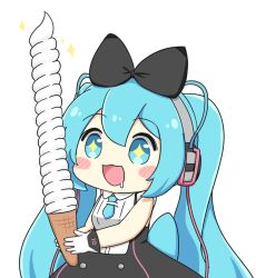 hatsune miku from vocaloid by nukotun
