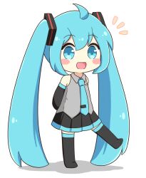 hatsune miku from vocaloid by nukotun