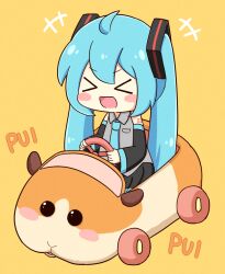 hatsune miku from pui pui molcar by nukotun