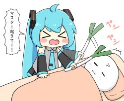 hatsune miku from vocaloid by nukotun