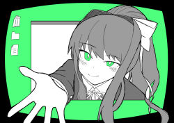 monika (doki doki literature club) from doki doki literature club