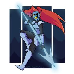 undyne from undertale by juaqono vulpes