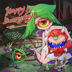 cacodemon from doom (game) by kurashiki nanka