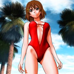 hirasawa yui from k-on! by nike (artist)
