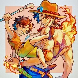 portgas d. ace from one piece by aokamei