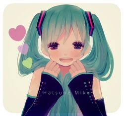 hatsune miku from vocaloid by tamayo