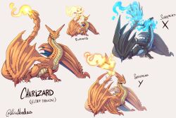 charizard from monster hunter (series) by lluisabadias