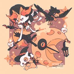 braixen from halloween by miyaulait