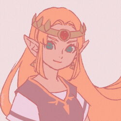 princess zelda from cadence of hyrule by bellhenge