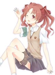 shirai kuroko from to aru kagaku no railgun by tear (artist)