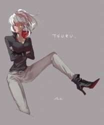 tsuru (one piece) from one piece by ink (winkyinkywinky)
