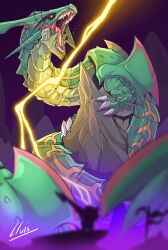rayquaza from monster hunter (series) by lluisabadias