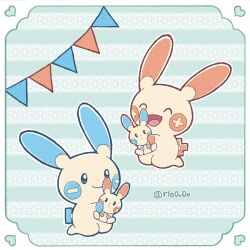 minun from pokemon by rio (rio0v0o)
