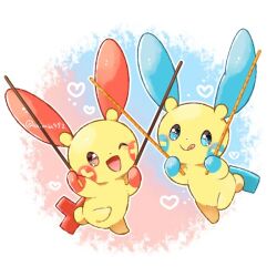 minun from pokemon by aimi (aimia492)