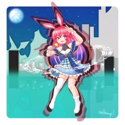 rabbit and steel fan art