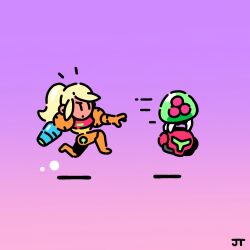 metroid (creature) from metroid by james turner