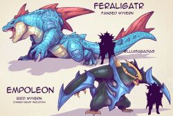 empoleon from monster hunter (series) by lluisabadias